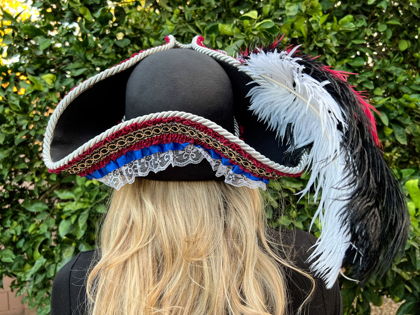 Feather Pirate Hats Tricorn Hat 22