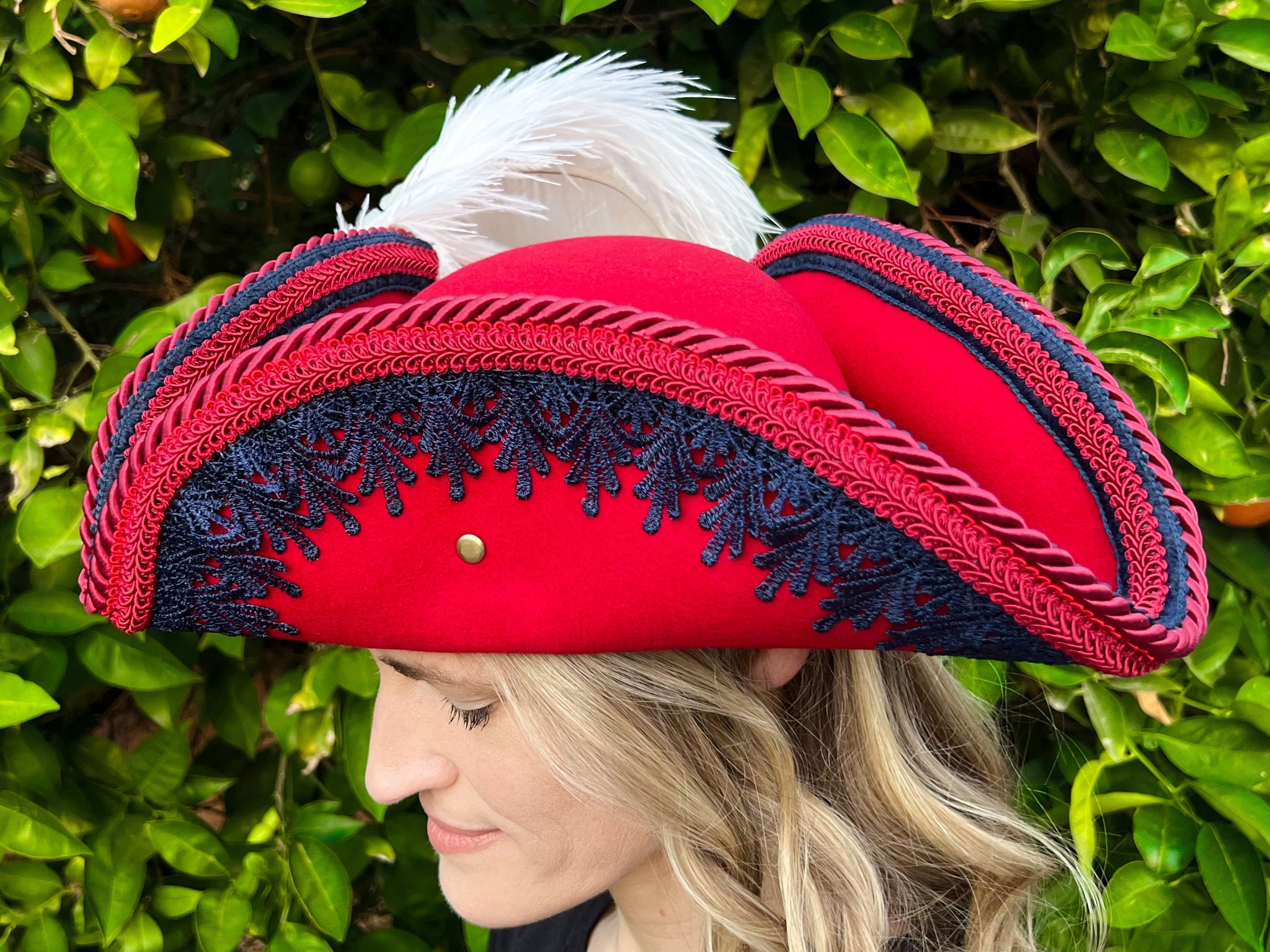 Blue and Red outlet Tricorn